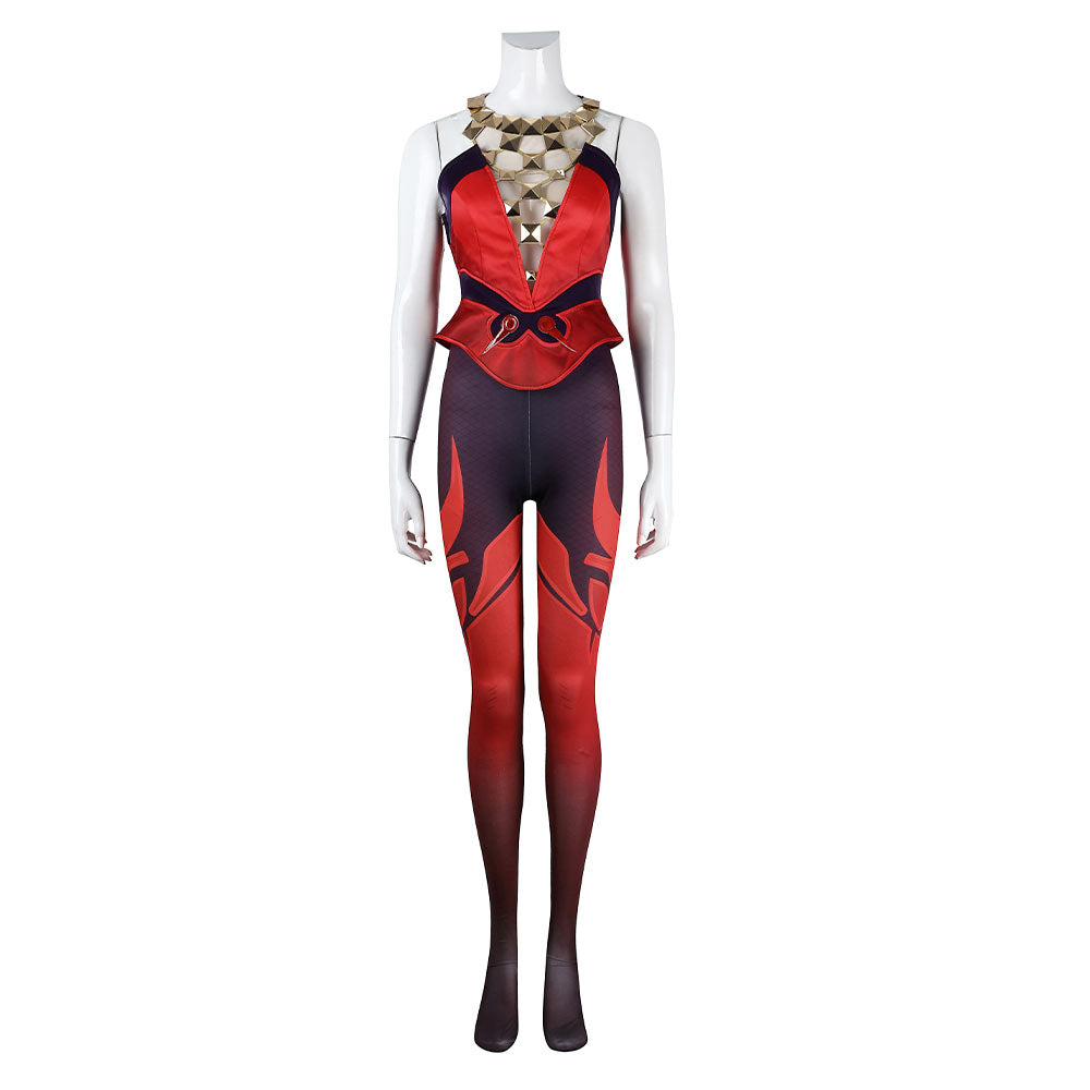 Scarlet Witch Wanda Tenue Rouge Cosplay Costume