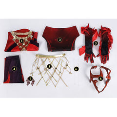 Scarlet Witch Wanda Tenue Rouge Cosplay Costume