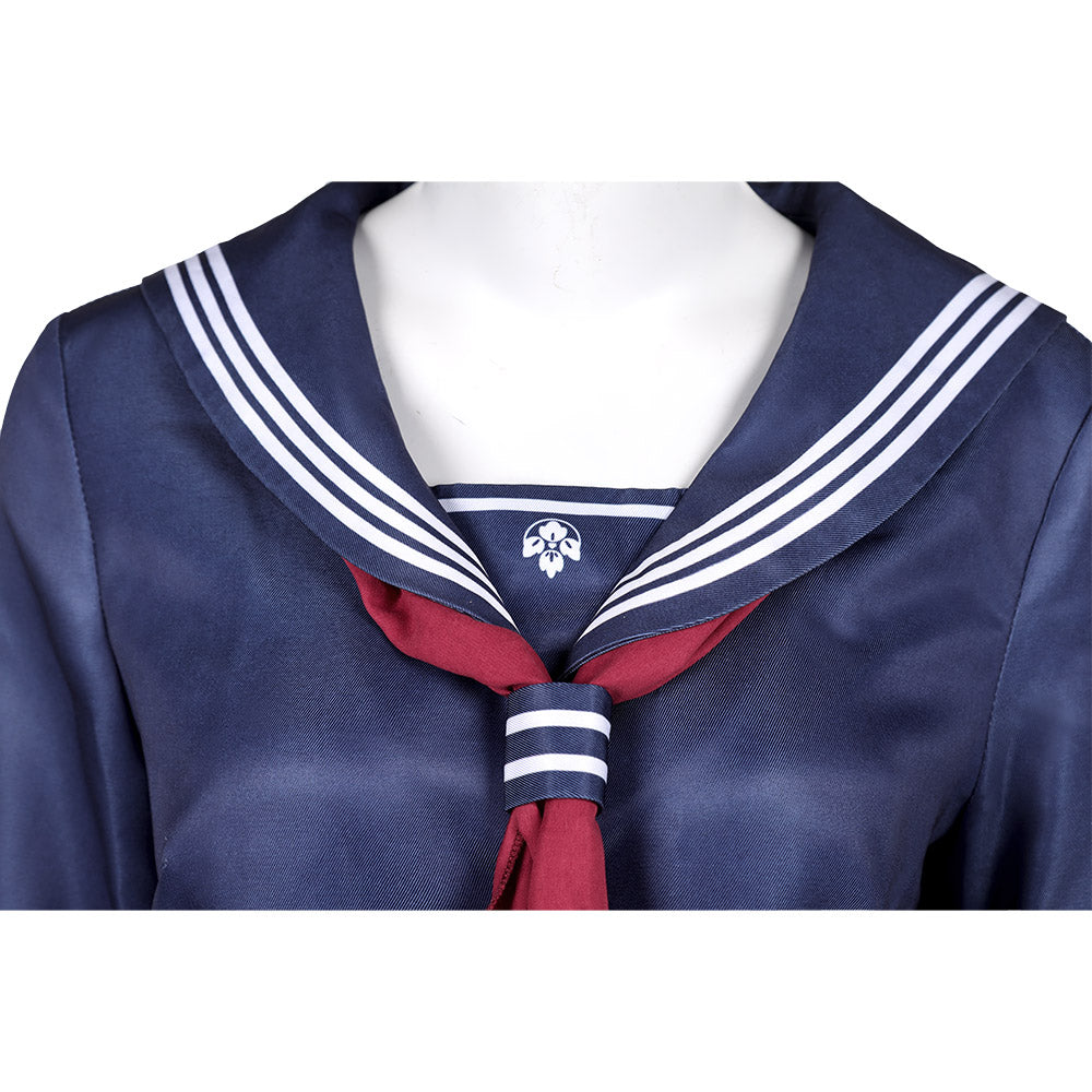 Silent Hill F(2025) Chiko Fukuwaka Uniforme Scolaire Bleu Cosplay Costume