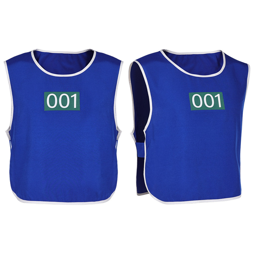 Squid Game 3(2025) Joueur 001 Gilet Bleu Cosplay Costume