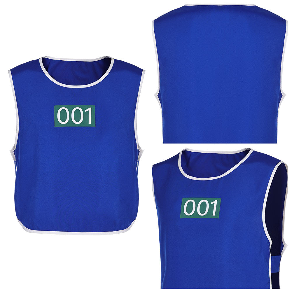 Squid Game 3(2025) Joueur 001 Gilet Bleu Cosplay Costume