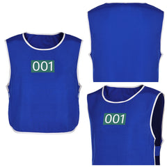 Squid Game 3(2025) Joueur 001 Gilet Bleu Cosplay Costume