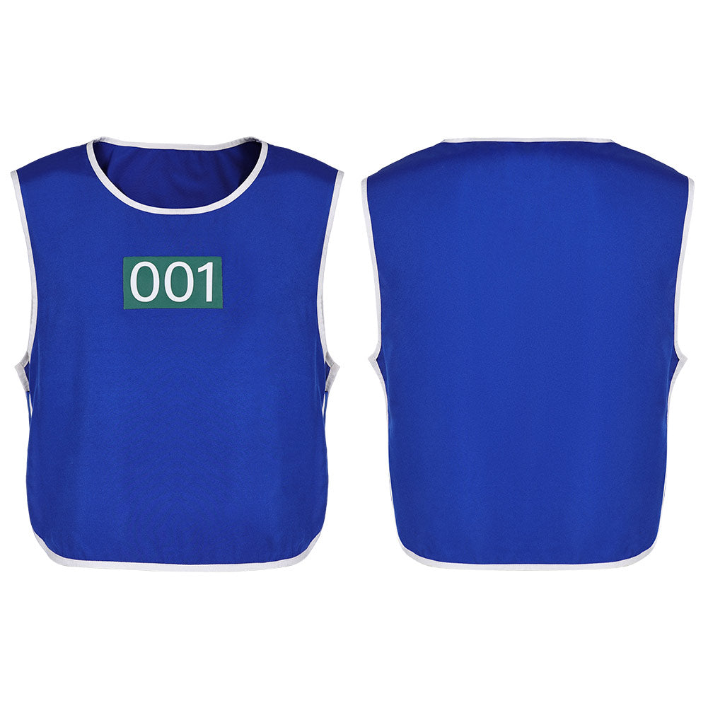 Squid Game 3(2025) Joueur 001 Gilet Bleu Cosplay Costume