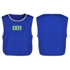 Squid Game 3(2025) Joueur 001 Gilet Bleu Cosplay Costume