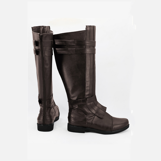 Anakin Skywalker Bottes Brune Cosplay Chaussures