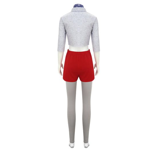 Stranger Things 5(2025) Eleven Tenue Grise et Rouge Cosplay Costume