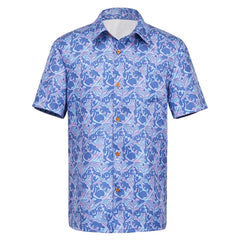 Stranger Things Saison 4(2025) Steve Chemise Bleue Cosplay Costume