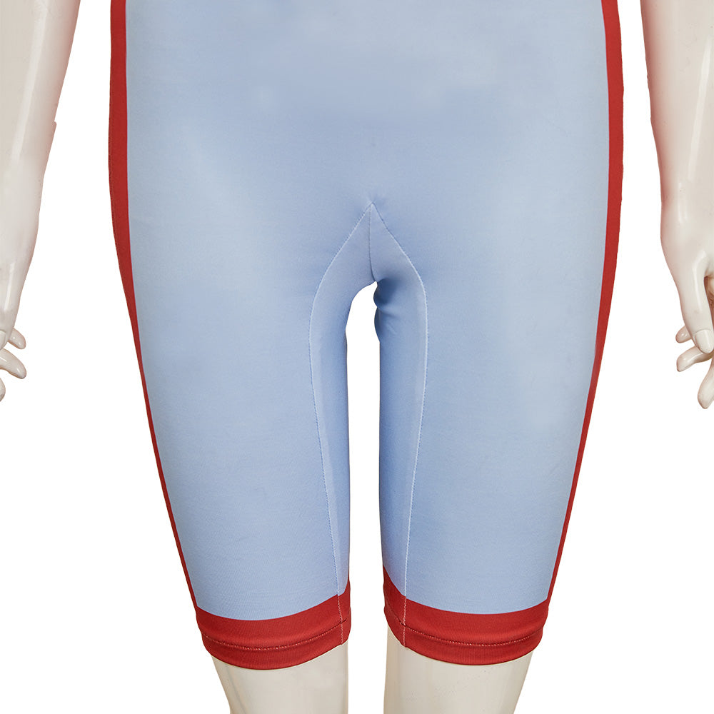 Stranger Things Saison 5 Eleven Maillot de Bain Une Pièce Bleu Cosplay Costume