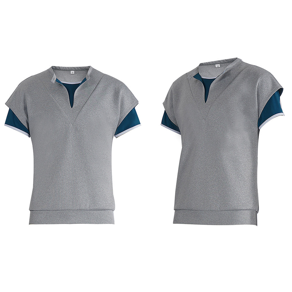 Stranger Things Saison 5 Erica Sinclair T-shirt Gris Cosplay Costume