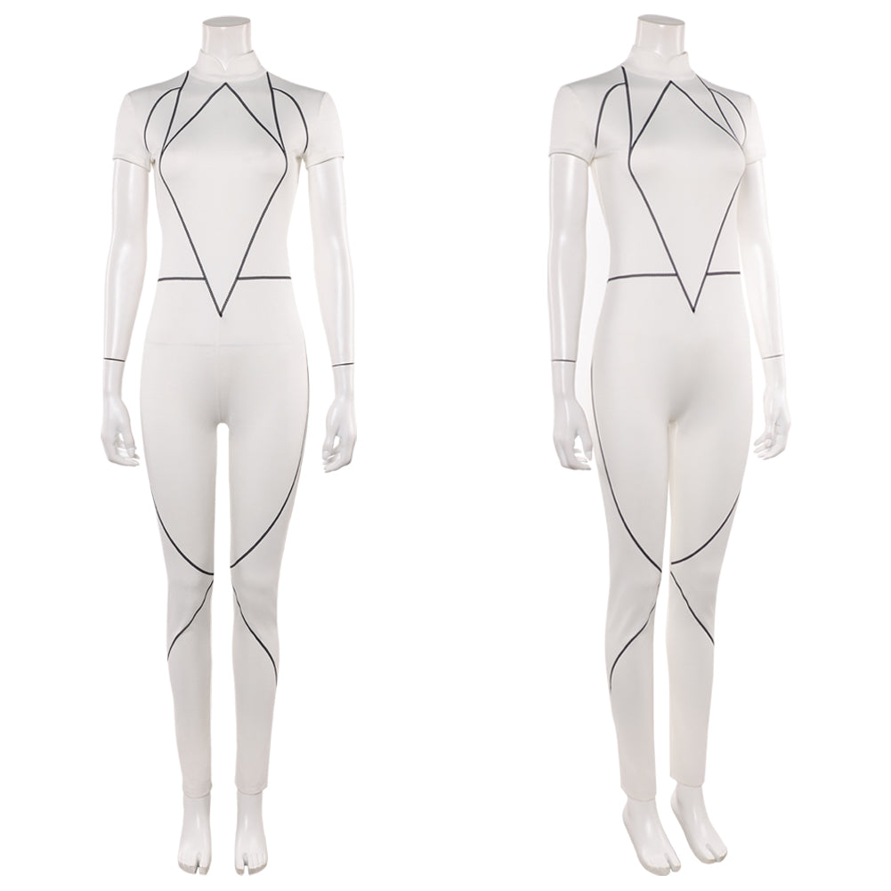 Stranger Things Saison 5 Kali Combinaison Blanche Cosplay Costume