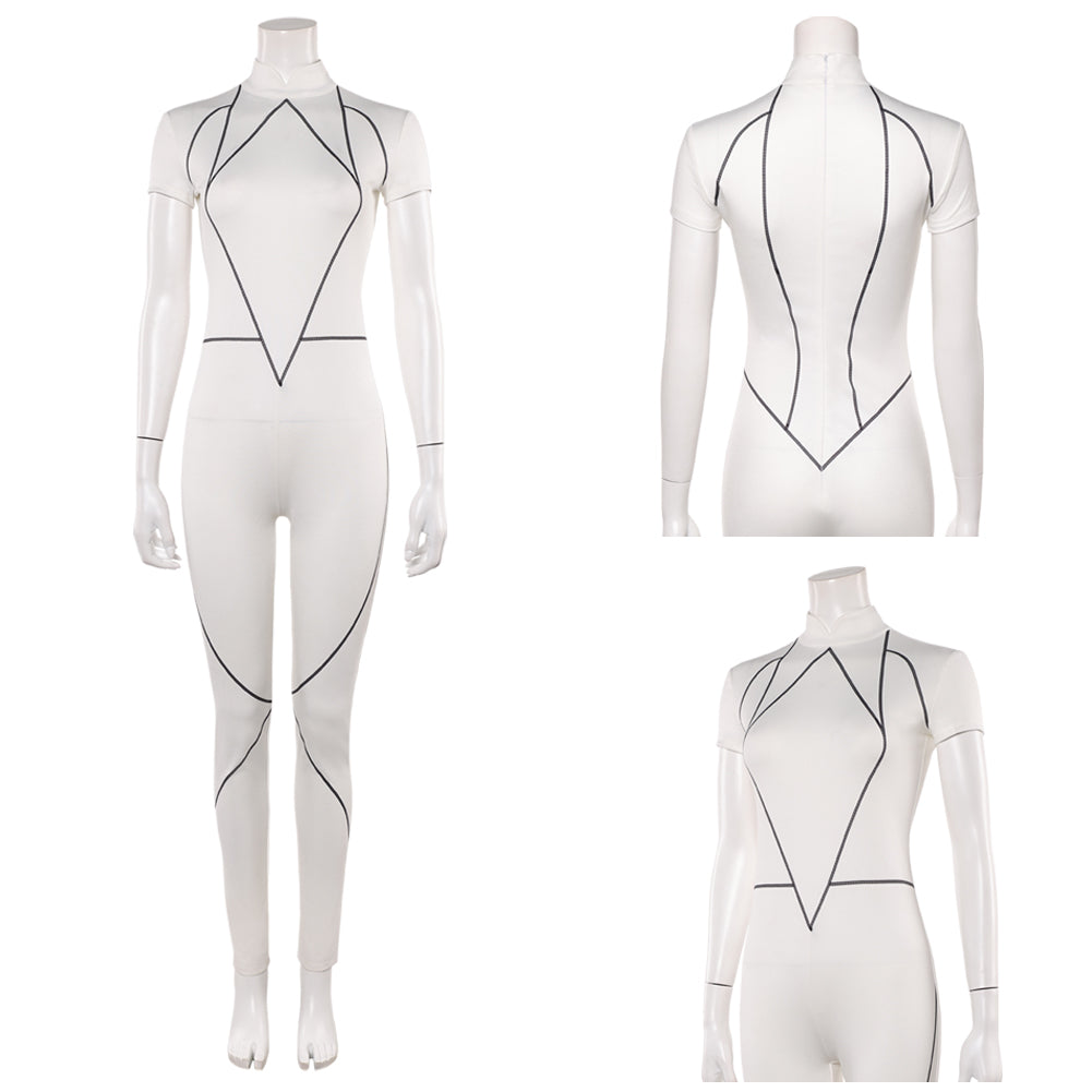 Stranger Things Saison 5 Kali Combinaison Blanche Cosplay Costume