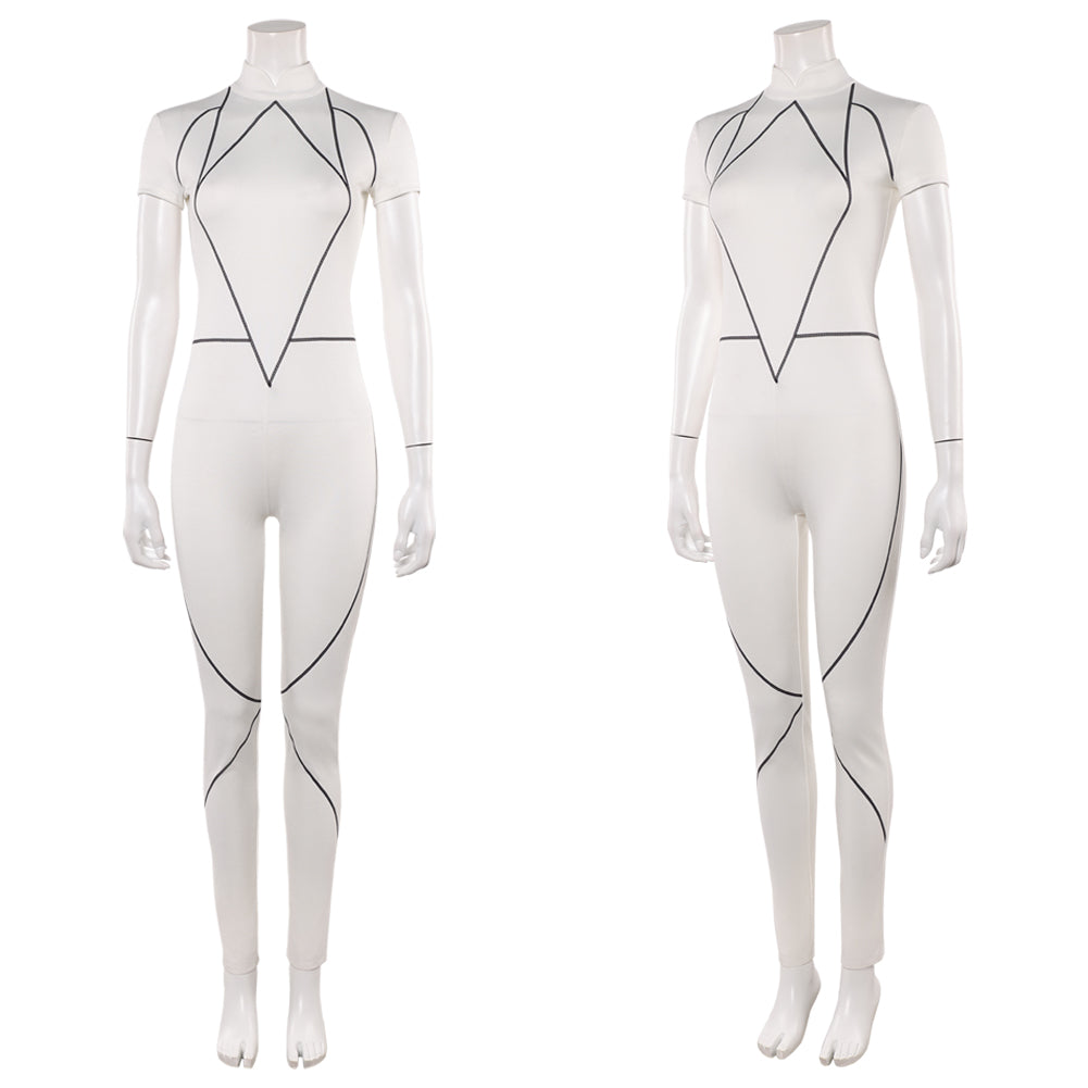 Stranger Things Saison 5 Kali Combinaison Blanche Cosplay Costume