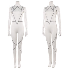 Stranger Things Saison 5 Kali Combinaison Blanche Cosplay Costume