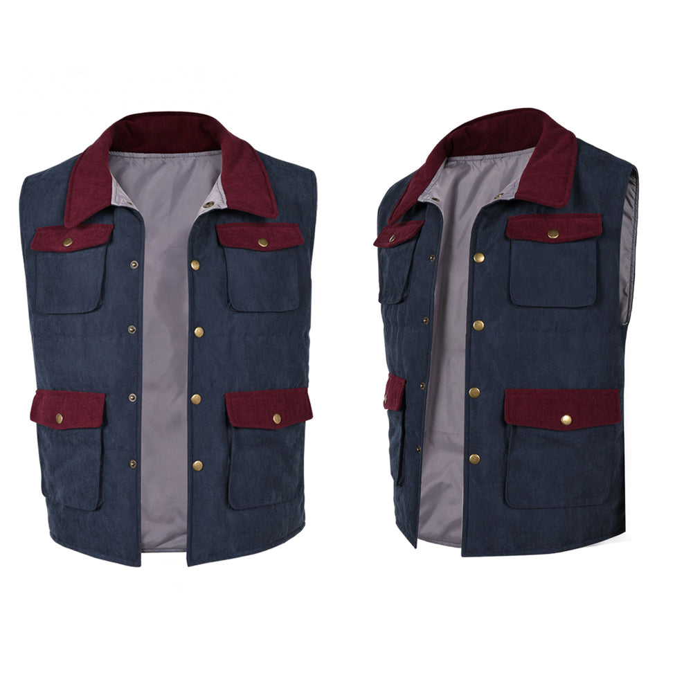 Stranger Things Saison 5 Will Byers Gilet Bleu Cosplay Costume