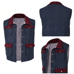 Stranger Things Saison 5 Will Byers Gilet Bleu Cosplay Costume