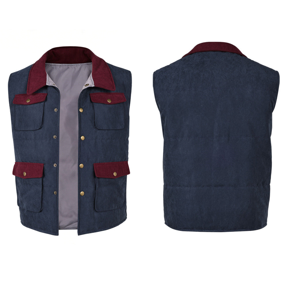 Stranger Things Saison 5 Will Byers Gilet Bleu Cosplay Costume