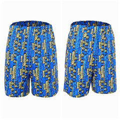 Stranger Things Saison 5(2025) Dustin Henderson Short Bleu Imprimé Cosplay Costume