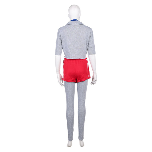 Stranger Things Saison 5(2025) Eleven Tenue Grise et Rouge Cosplay Costume Ver.2