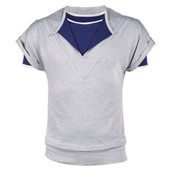 Stranger Things Saison 5(2025) Lucas Sinclair Haut Gris Cosplay Costume