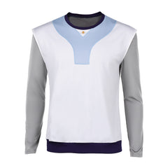 Stranger Things Saison 5(2025) Lucas Sinclair Sweat-shirt Gris et Blanc Cosplay Costume