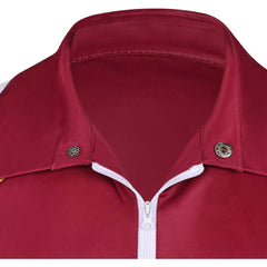 Stranger Things Saison 5(2025) Lucas Sinclair Veste Rouge et Blanche Cosplay Costume