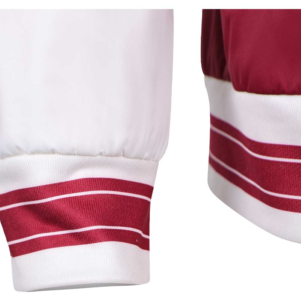 Stranger Things Saison 5(2025) Lucas Sinclair Veste Rouge et Blanche Cosplay Costume