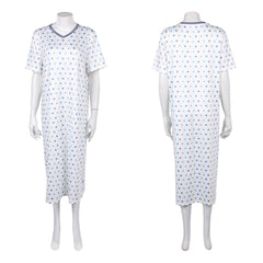 Stranger Things Saison 5(2025) Max Mayfield Robe Blanche à Pois Cosplay Costume