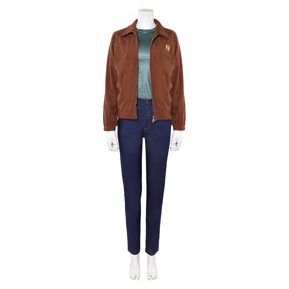 Stranger Things Saison 5(2025) Max Mayfield Tenue Brune et Bleue Cosplay Costume
