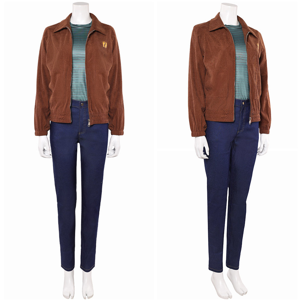 Stranger Things Saison 5(2025) Max Mayfield Tenue Brune et Bleue Cosplay Costume