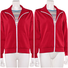 Stranger Things Saison 5(2025) Max Mayfield Veste Rouge Cosplay Costume