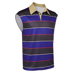 Stranger Things Saison 5(2025) Mike Wheeler Gilet Rayé Violet et Noir Cosplay Costume