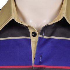 Stranger Things Saison 5(2025) Mike Wheeler Gilet Rayé Violet et Noir Cosplay Costume