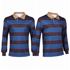 Stranger Things Saison 5(2025) Mike Wheeler Haut à Rayures Cosplay Costume