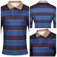 Stranger Things Saison 5(2025) Mike Wheeler Haut à Rayures Cosplay Costume