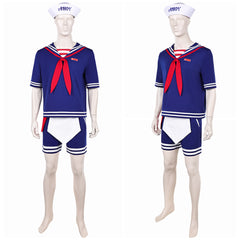 Stranger Things Saison 5(2025) Steve Harrington Tenu de Marin Bleue Cosplay Costume