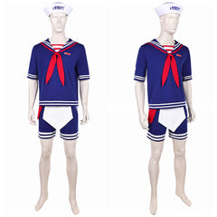Stranger Things Saison 5(2025) Steve Harrington Tenu de Marin Bleue Cosplay Costume