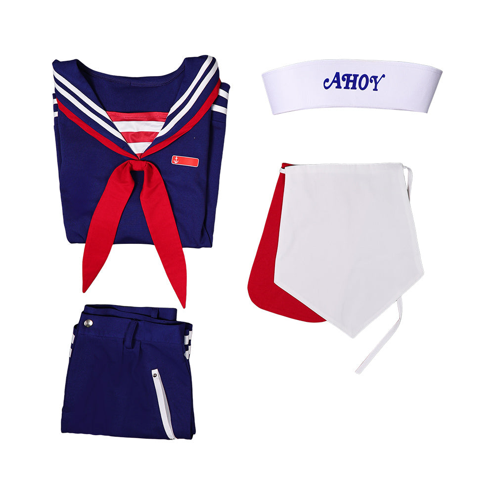 Stranger Things Saison 5(2025) Steve Harrington Tenu de Marin Bleue Cosplay Costume