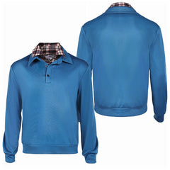 Stranger Things Saison 5(2025) Will Byers Sweat-shirt Bleu Faux Deux-pièces Cosplay Costume