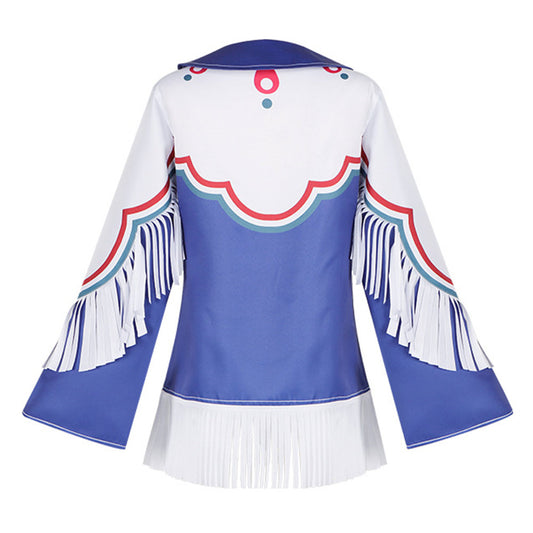 Street Fighter 6 Lily Hawk Haut Bleu Cosplay Costume