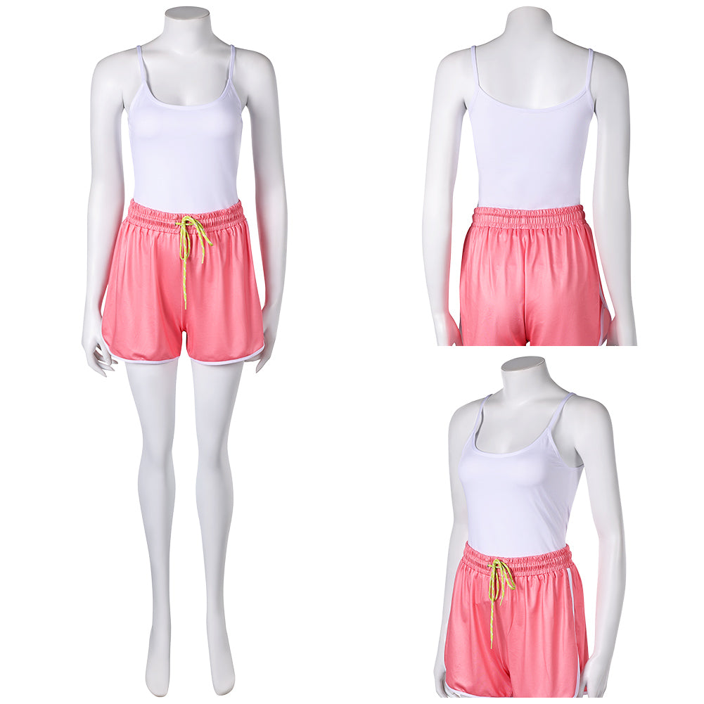 Street Fighter 6 Mai Shiranui Tenue Blanche et Rose Cosplay Costume