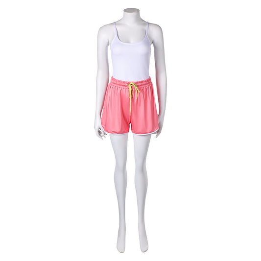 Street Fighter 6 Mai Shiranui Tenue Blanche et Rose Cosplay Costume