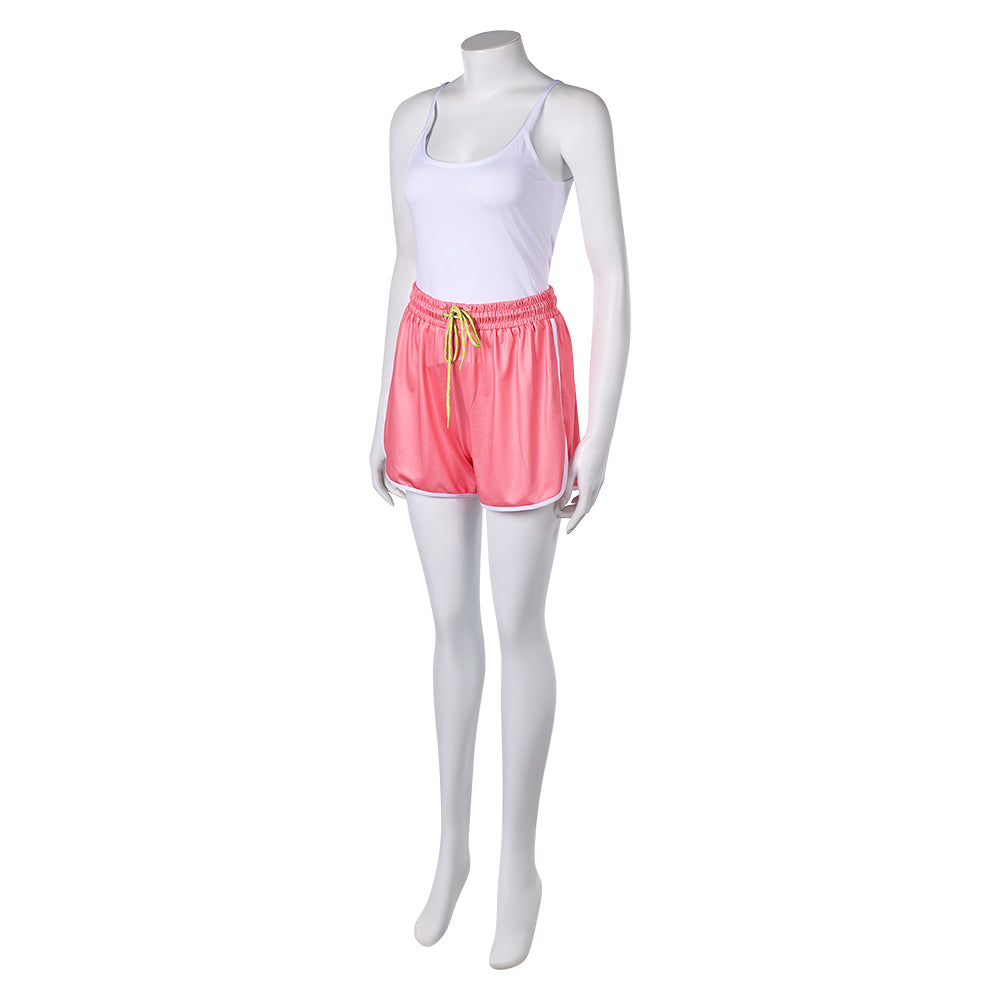 Street Fighter 6 Mai Shiranui Tenue Blanche et Rose Cosplay Costume