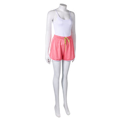 Street Fighter 6 Mai Shiranui Tenue Blanche et Rose Cosplay Costume