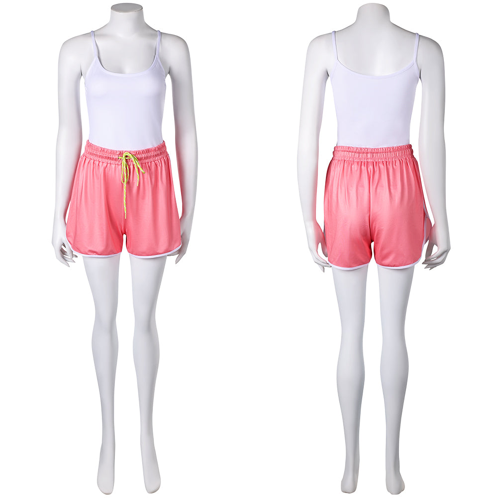 Street Fighter 6 Mai Shiranui Tenue Blanche et Rose Cosplay Costume