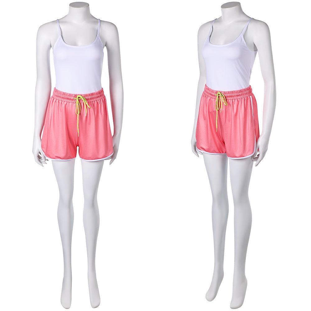 Street Fighter 6 Mai Shiranui Tenue Blanche et Rose Cosplay Costume