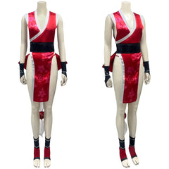 Street Fighter 6 Mai Shiranui Tenue Rouge Cosplay Costume