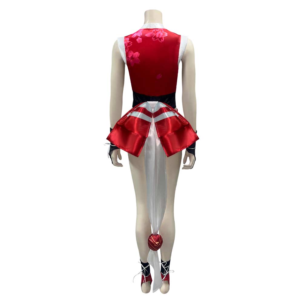 Street Fighter 6 Mai Shiranui Tenue Rouge Cosplay Costume