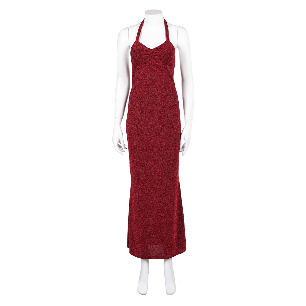 Super Mario Bros Pauline Robe Rouge Cosplay Costume