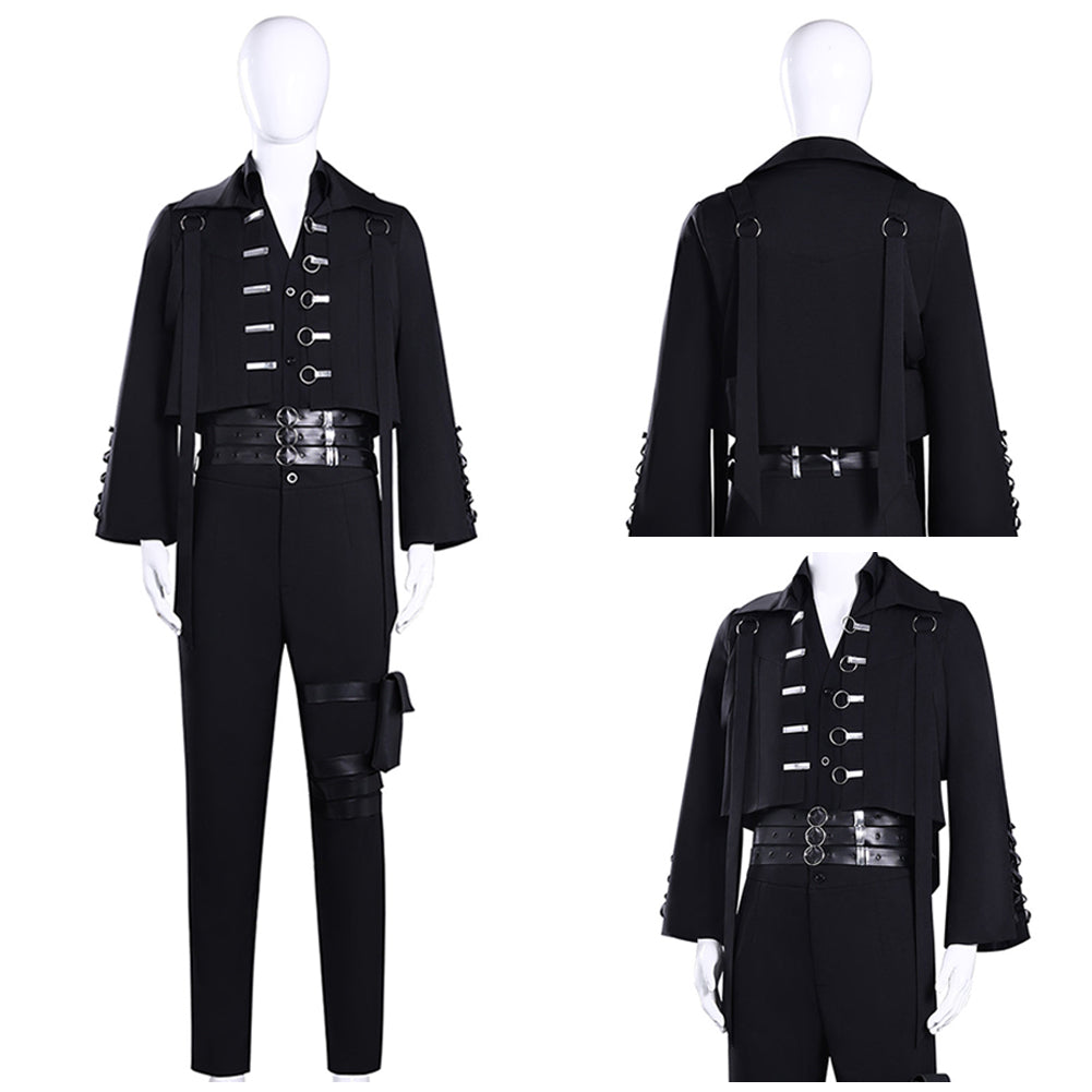 Tamon‘s B-Side(2026) Tamon Fukuhara Tenue Noire Cosplay Costume