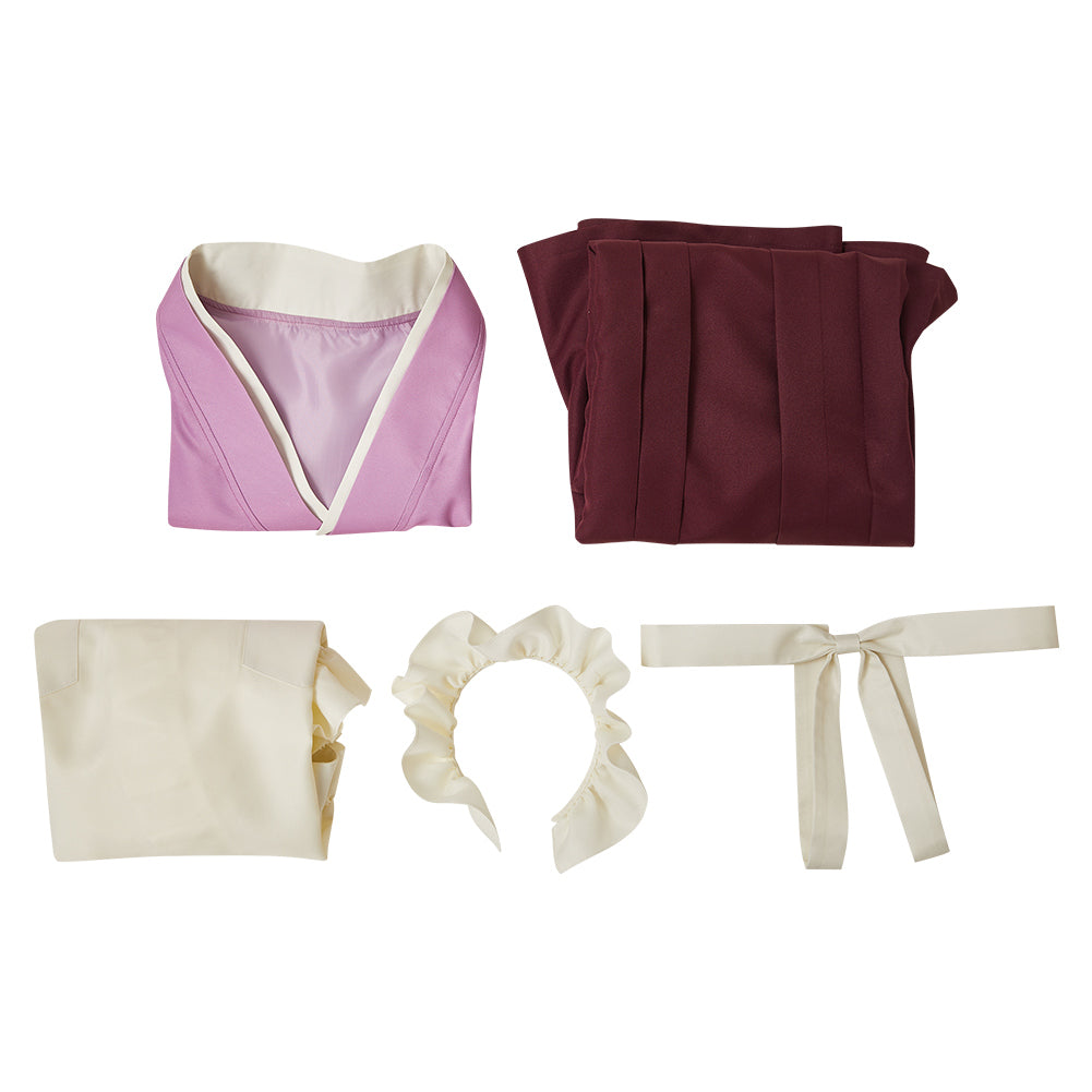 Tasokare Hotel(2025) Neko Tsukahara Tenue Violette Cosplay Costume